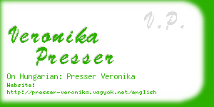 veronika presser business card